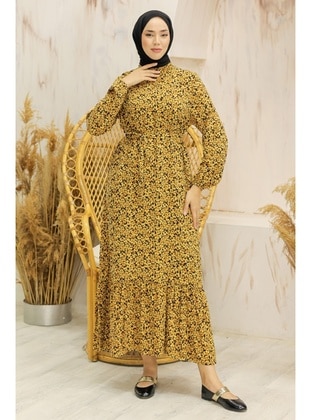 Mustard - Modest Dress - Bestenur