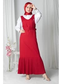 أحمر - فستان