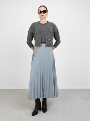 Gray Blue - Skirt - Refka