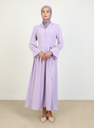 Lilac - Modest Dress - Refka