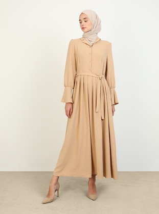 Dark Green - Modest Dress - Refka