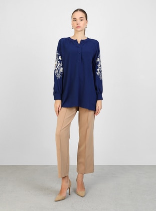 Navy Blue - Tunic - Refka