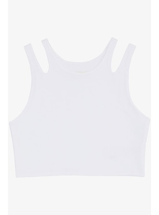 White - 150gr - Girls` T-Shirt - Breeze Girls&Boys