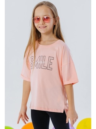 Salmon - 150gr - Girls` T-Shirt - Breeze Girls&Boys