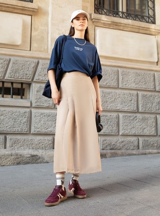 Dark Beige - Skirt - Refka