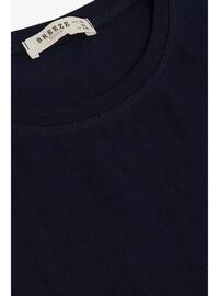 Navy Blue - 150gr - Girls` T-Shirt