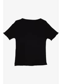 Black - 150gr - Girls` T-Shirt