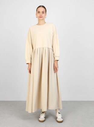 Beige - Modest Dress - Benin