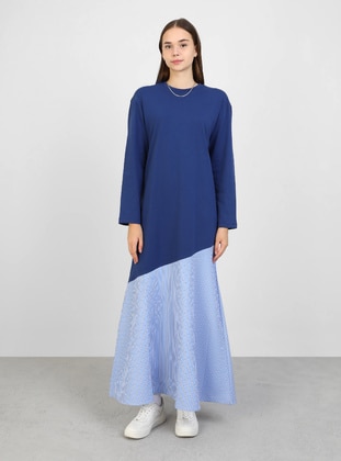 Navy Blue - Modest Dress - Benin