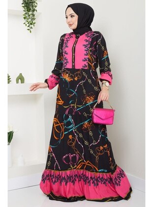 Fuchsia - Modest Dress - Hafsa Mina