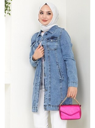 Blue - Jacket - Hafsa Mina
