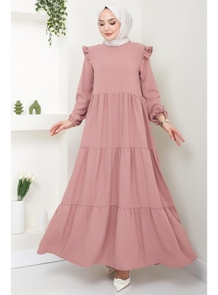 Dusty Rose - Modest Dress - Hafsa Mina
