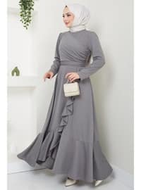 Grey - Modest Dress