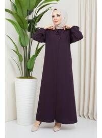 Maroon - Plus Size Abaya