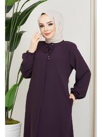 Maroon - Plus Size Abaya