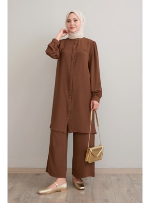 Bitter Chocolate - Unlined - Crew neck - Suit - InStyle