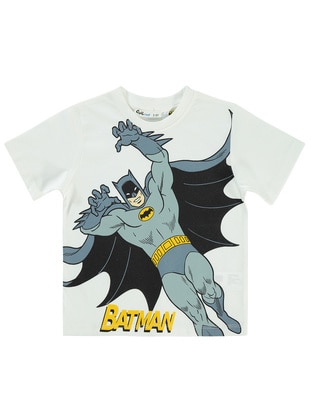 Ecru - Boys` T-Shirt - BATMAN