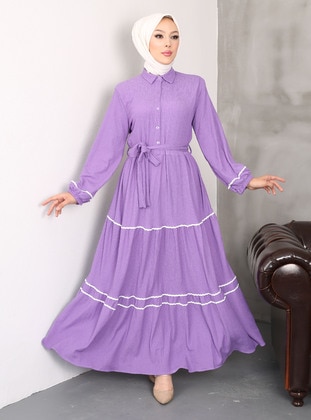 Lilac - Modest Dress - Nergis Neva