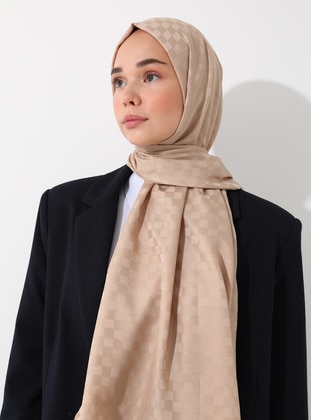 Dark Beige - Shawl - Tuva