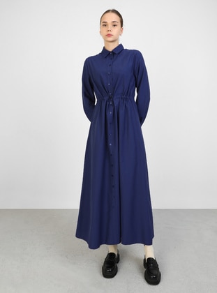 Navy Blue - Modest Dress - Benin