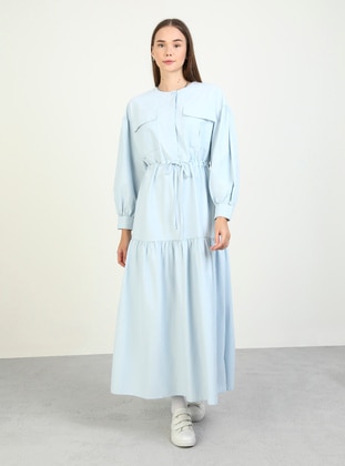 Light Blue - Modest Dress - Benin