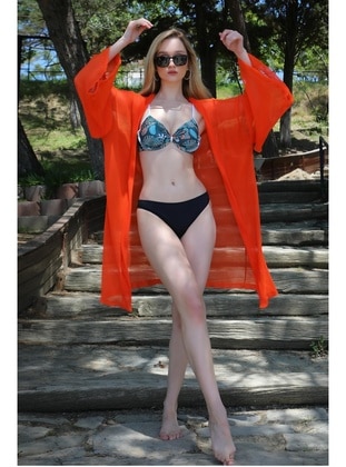 برتقالي - غطاء ملابس السباحة - Akbeniz