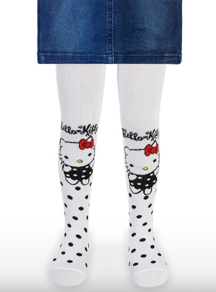 White - Girls` Socks - Hello Kitty