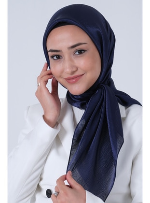 Dark Navy Blue - Scarf - Harem Scarf