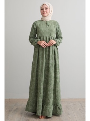 Mint Green - Unlined - Modest Dress - InStyle