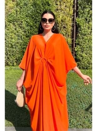 Orange - Evening Dresses - Giyim Masalı