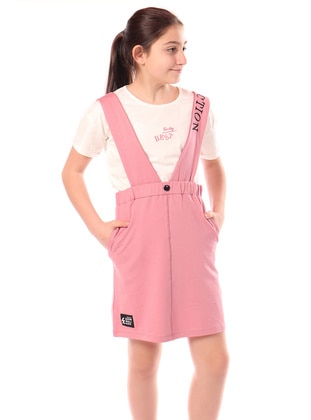 Dark Powder Pink - Girls` Salopettes & Jumpsuits - Toontoy