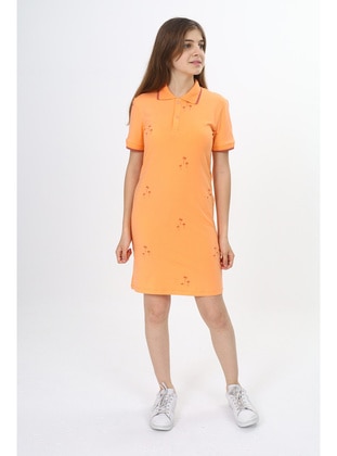 Orange - Girls` Dress - Toontoy