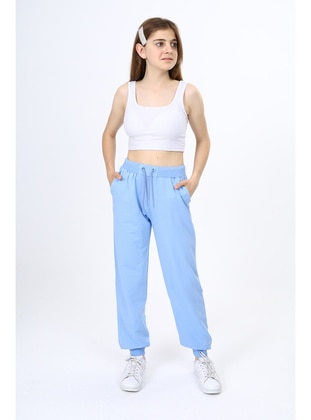 زهري - أزرق - ملابس رياضية سفلية للبنات - Toontoy