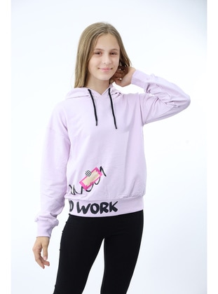 Dark Powder Pink - Girls` Sweatshirt - Toontoy