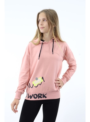 Dark Powder Pink - Girls` Sweatshirt - Toontoy