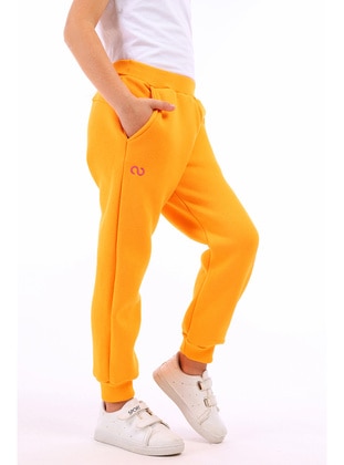Orange - Girls` Sweatpants - Toontoy