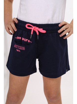 Navy Blue - Girls` Shorts - Toontoy