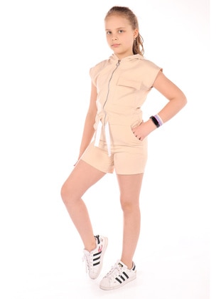 Beige - Girls` Salopettes & Jumpsuits - Toontoy