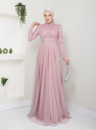 Powder Pink - Evening Dresses - Semra Aydın