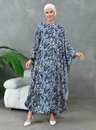 Navy Blue - Abaya - Filizzade