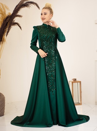 Emerald - Modest Evening Dress - Piennar