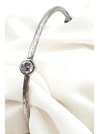 Silver color - black - Bracelet