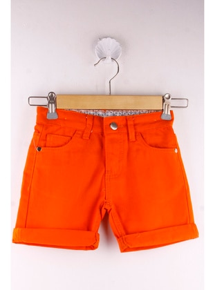 Green - Orange - Boys` Shorts - Toontoy