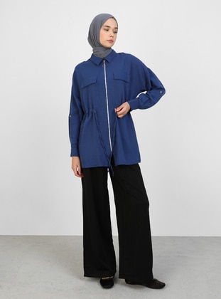 Navy Blue - Tunic - Refka