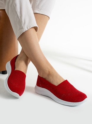 Red - Casual Shoes - Ayakkabı Havuzu