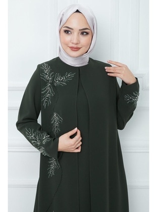Khaki - Modest Dress - Hafsa Mina