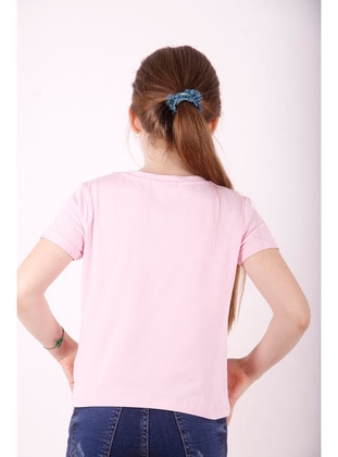Yellow - Mint Green - Red - Girls` T-Shirt - Toontoy
