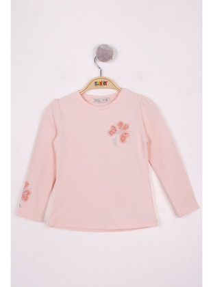 Yellow - Powder Pink - Girls` T-Shirt - Toontoy