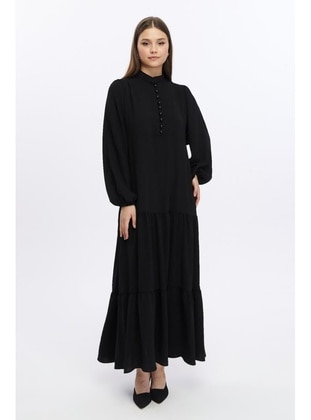 Black - Modest Dress - Jamila