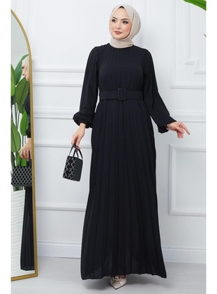 أسود - فستان - Hafsa Mina